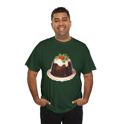 Christmas Pudding Unisex Heavy Cotton Tee
