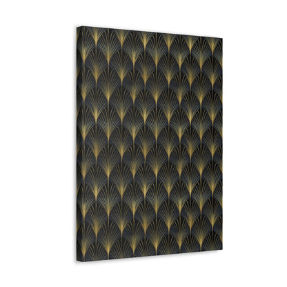 Art Deco Fans Canvas Gallery Wrap