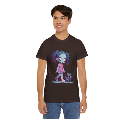 Zombie Dog Walker Unisex Heavy Cotton Tee
