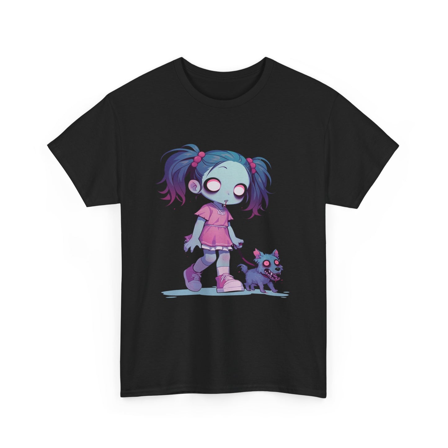 Zombie Dog Walker Unisex Heavy Cotton Tee