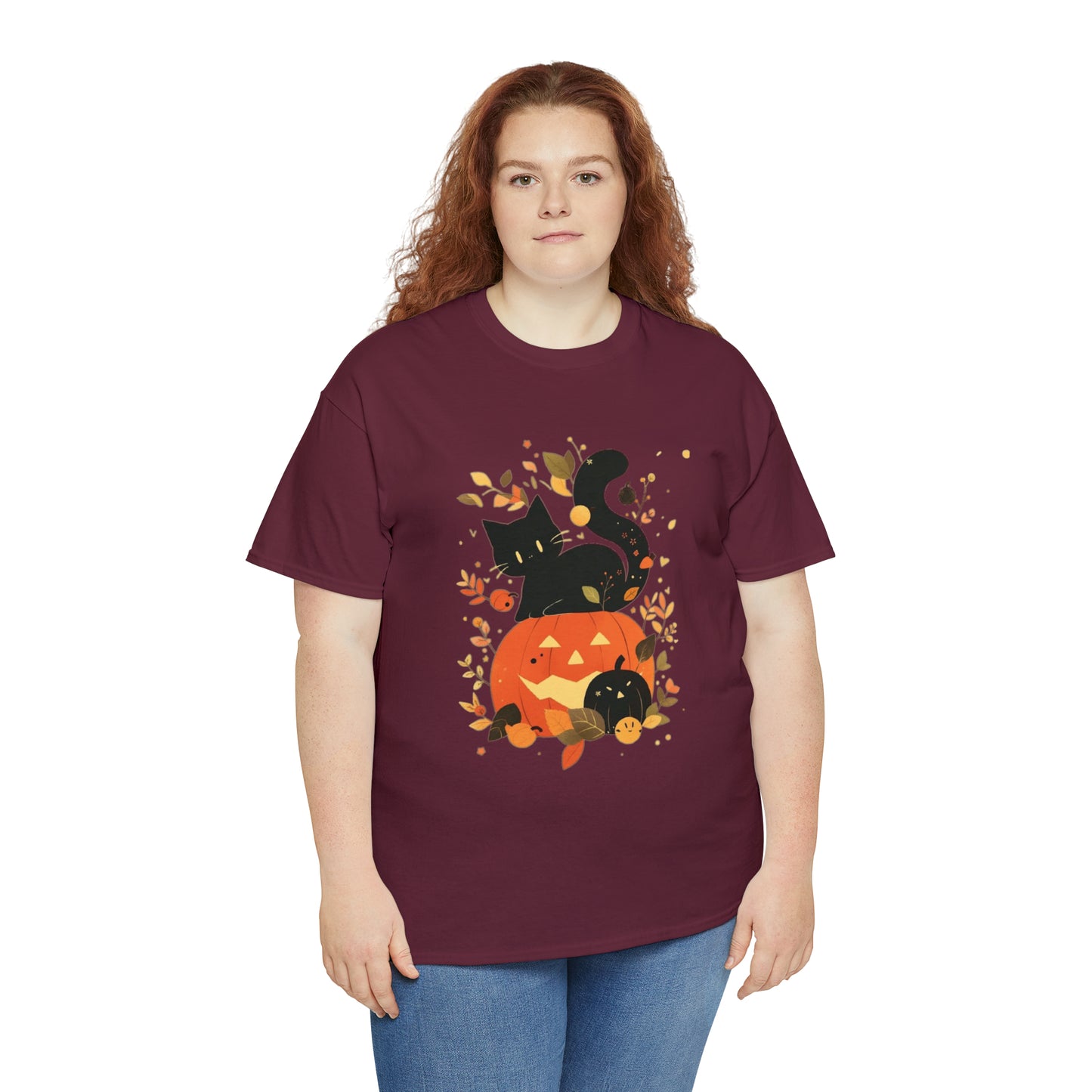 Spooky Kitty Unisex Heavy Cotton Tee