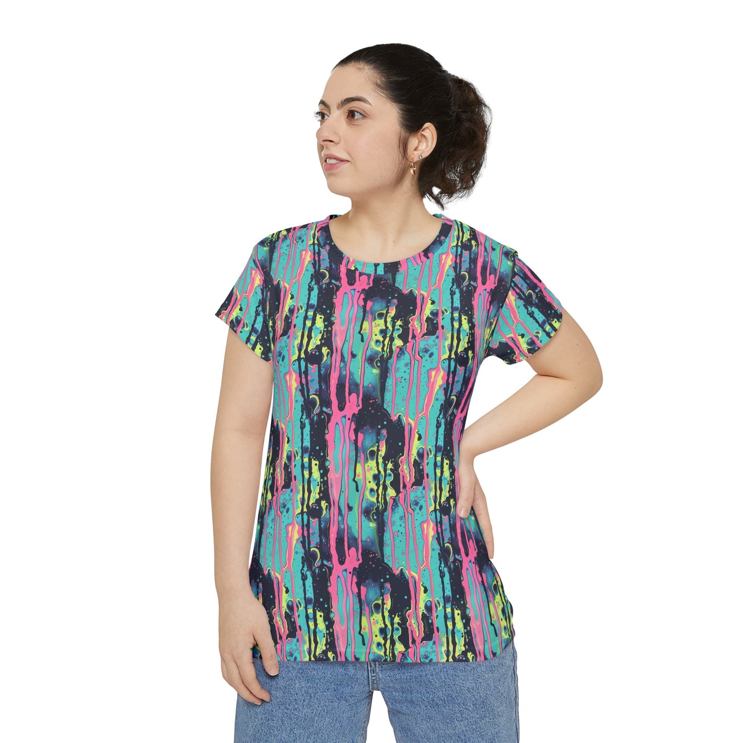 Acid Rain Women's Short Sleeve Shirt (AOP)