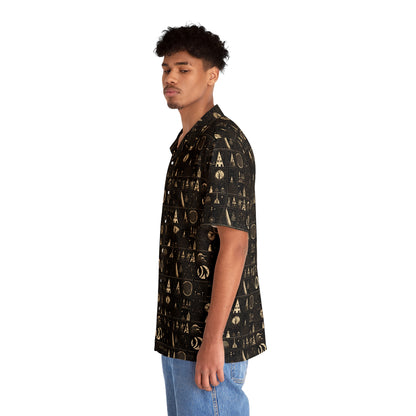 Cursed Sigils Men's Hawaiian Shirt (AOP)
