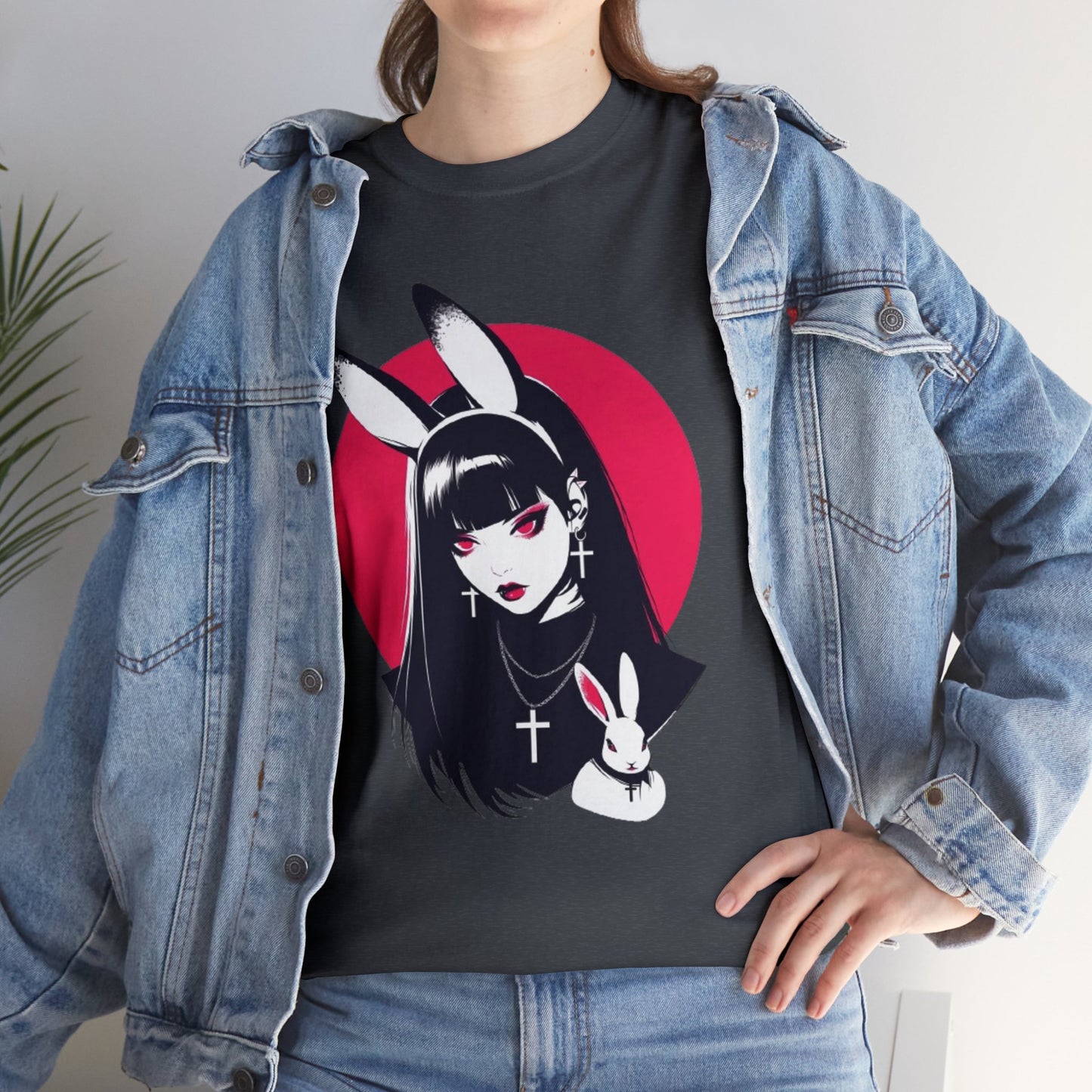 Vampire Bunny Unisex Heavy Cotton Tee