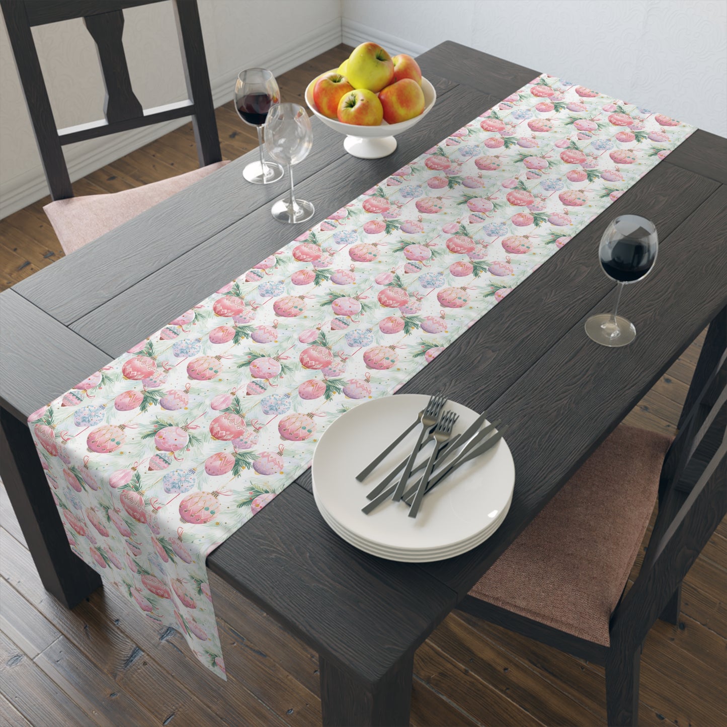 Pastel Ornaments Table Runner (Cotton, Poly)
