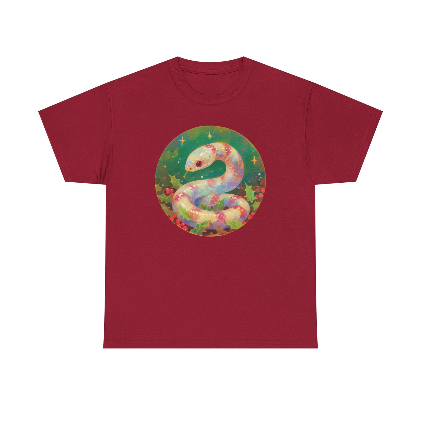 Candy Stripe Snake Unisex Heavy Cotton Tee
