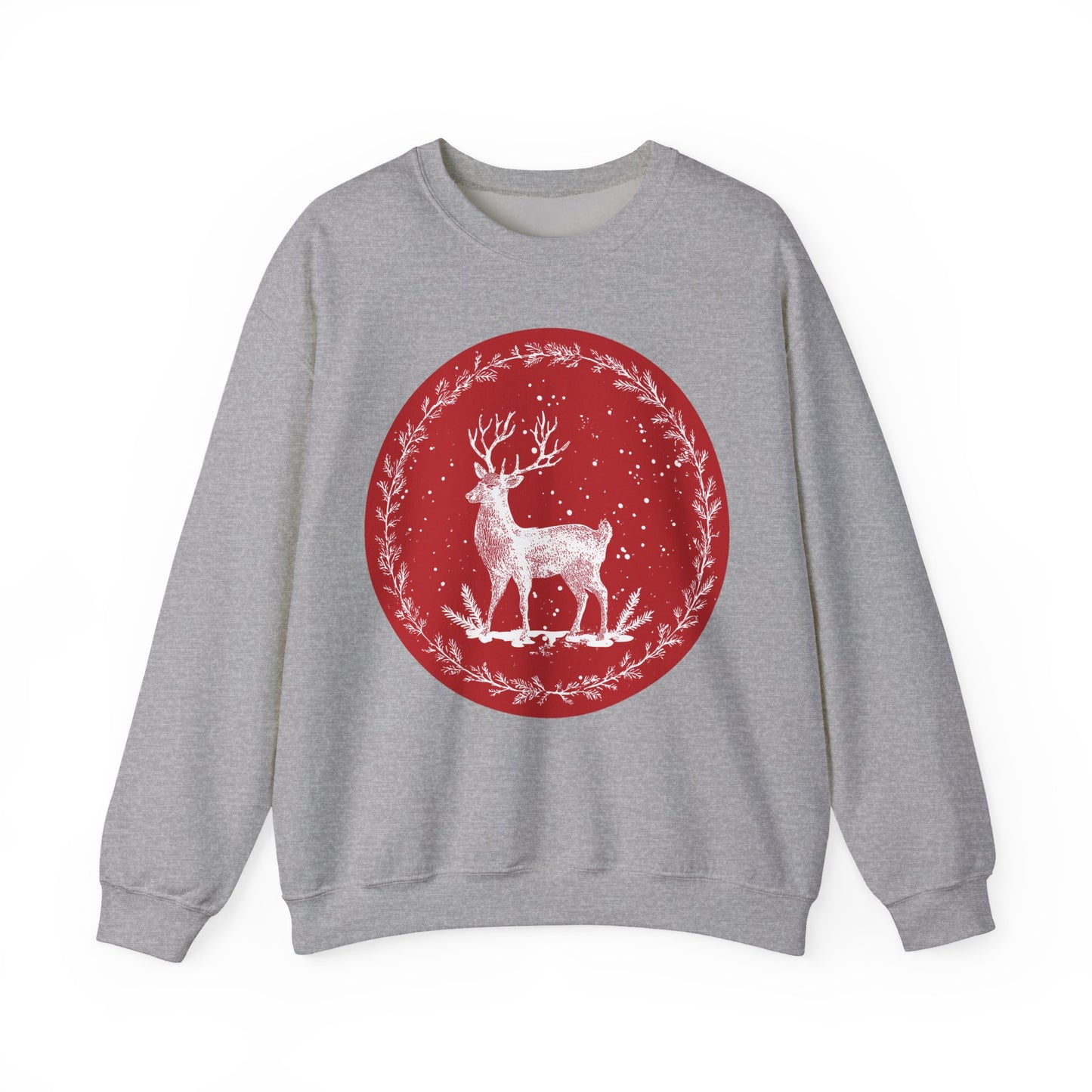 Rustic Deer Unisex Heavy Blend™ Crewneck Sweatshirt