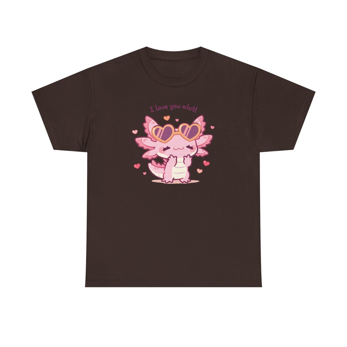 I Love You Alotl Unisex Heavy Cotton Tee