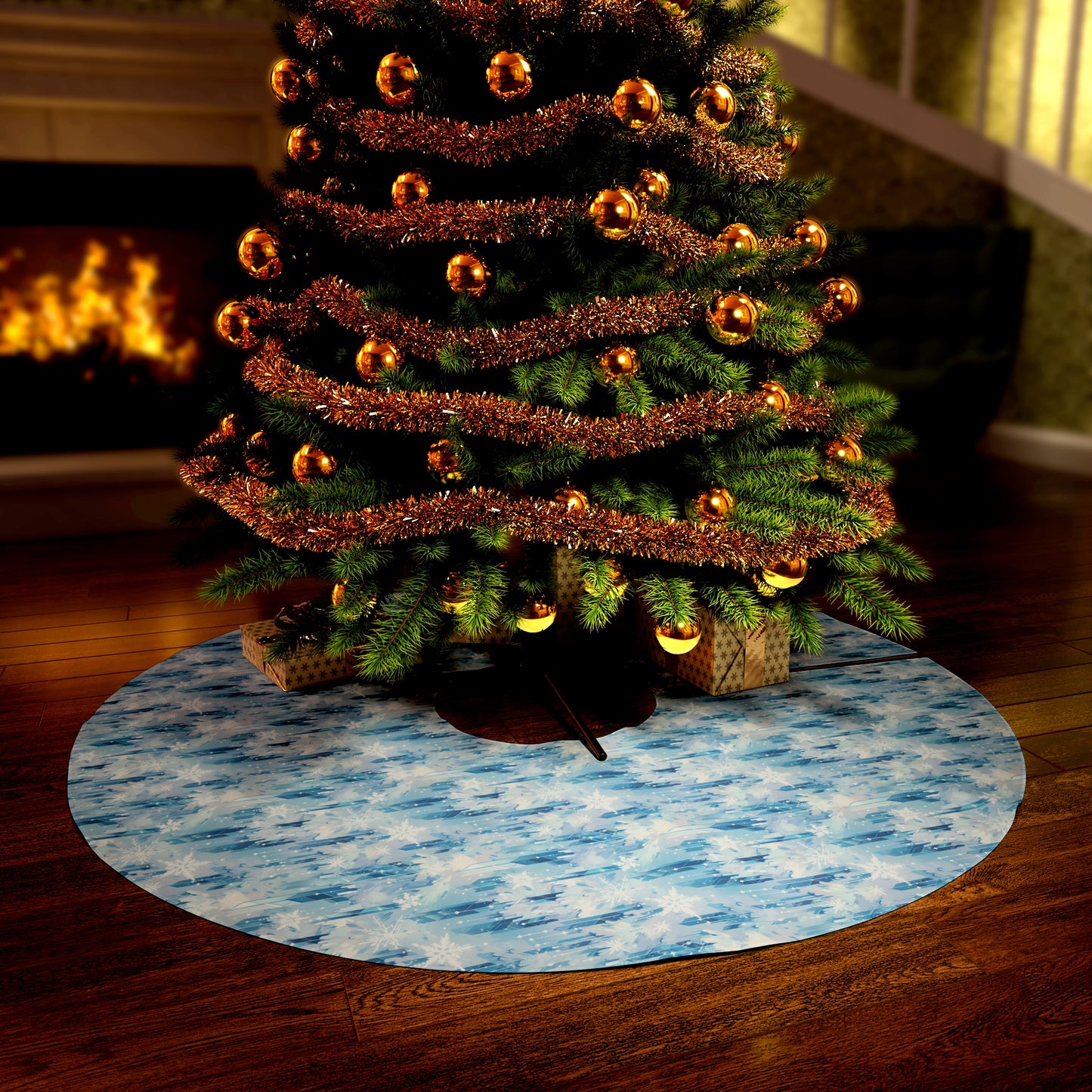 Icicles Round Tree Skirt