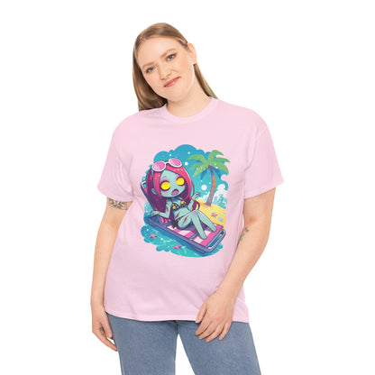 Beach Babe Zombie Unisex Heavy Cotton Tee