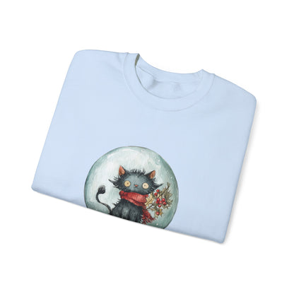 Snowglobe Cat Unisex Heavy Blend™ Crewneck Sweatshirt