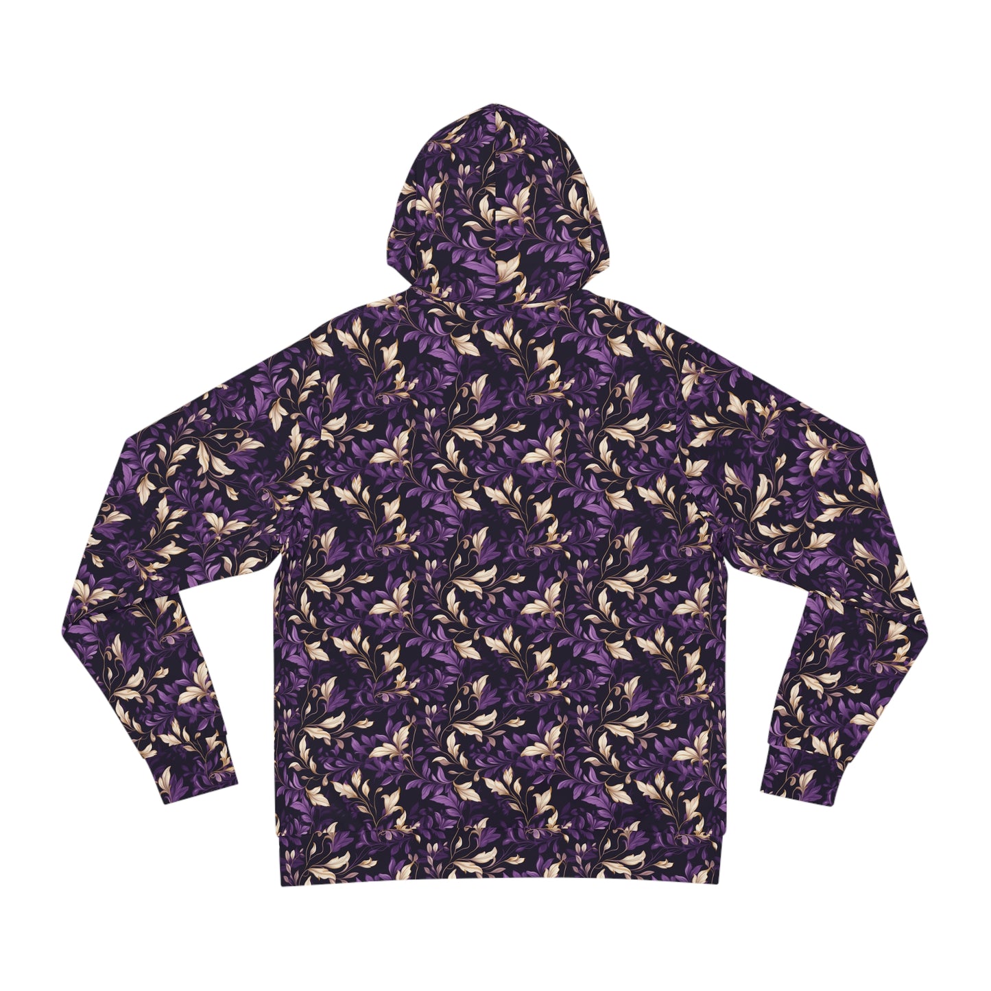 Purple Leaves Fashion Hoodie (AOP)