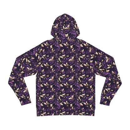 Purple Leaves Fashion Hoodie (AOP)
