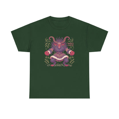 Season's Beatings (Krampus) Unisex Heavy Cotton Tee