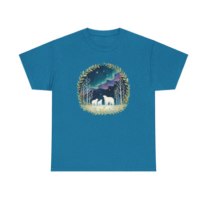 Aurora Polar Bears Unisex Heavy Cotton Tee