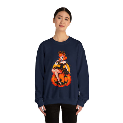 Pumpkin Pinup Unisex Heavy Blend™ Crewneck Sweatshirt