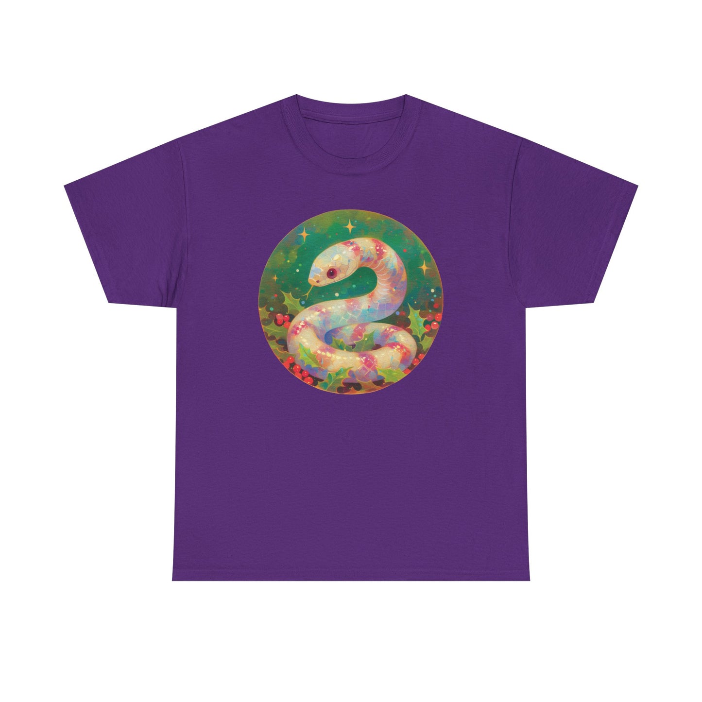 Candy Stripe Snake Unisex Heavy Cotton Tee