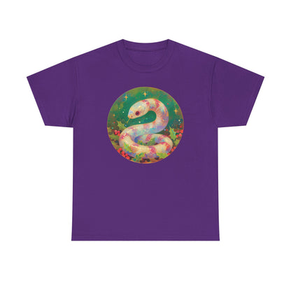 Candy Stripe Snake Unisex Heavy Cotton Tee