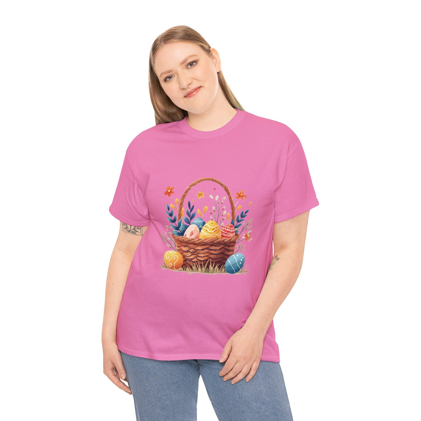 Easter Basket Unisex Heavy Cotton Tee