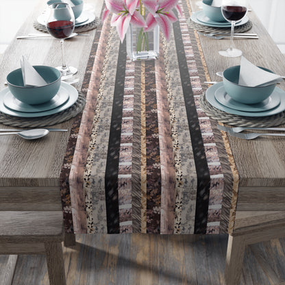 Textured Stripes Table Runner (Cotton, Poly)