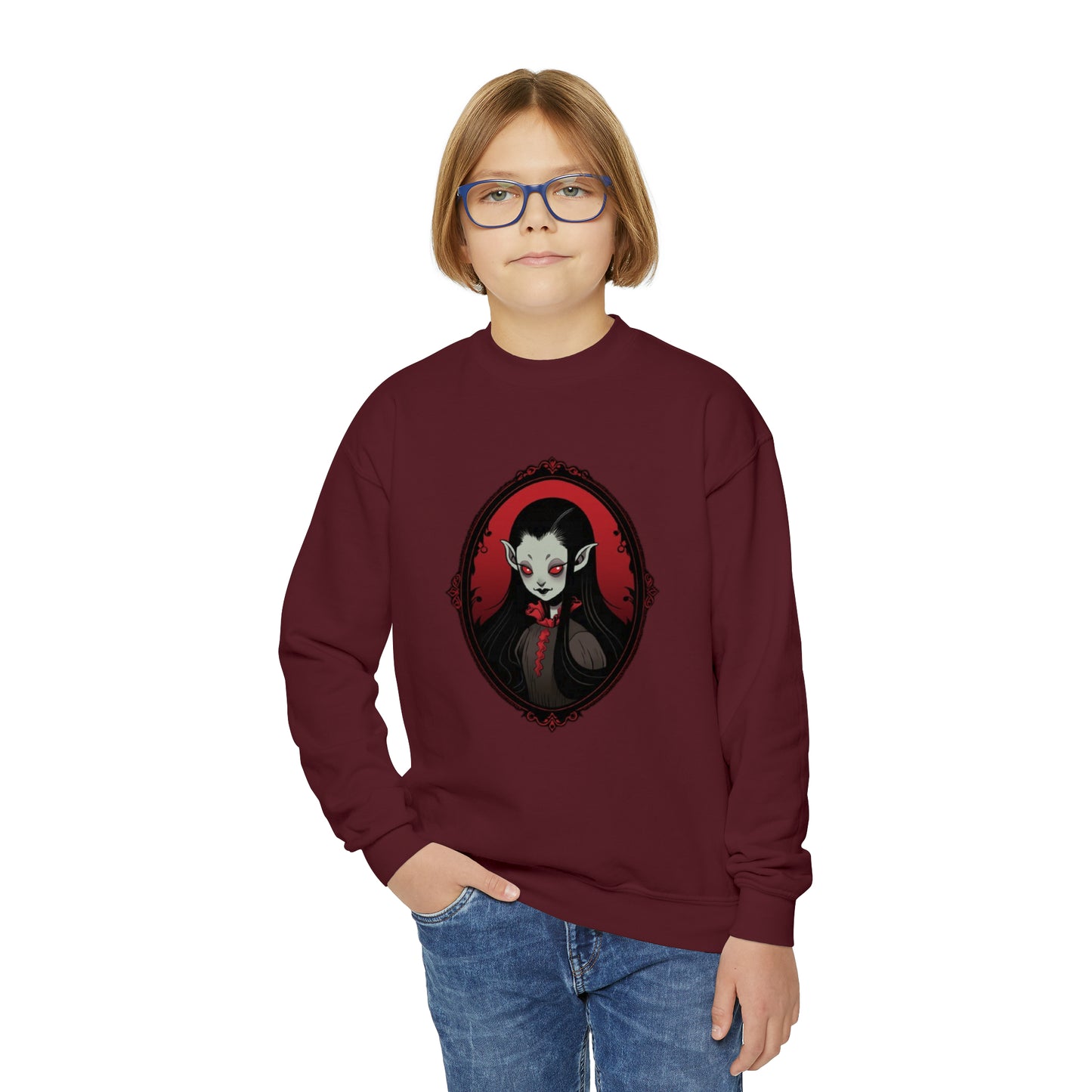 Cameo Vamp Youth Crewneck Sweatshirt