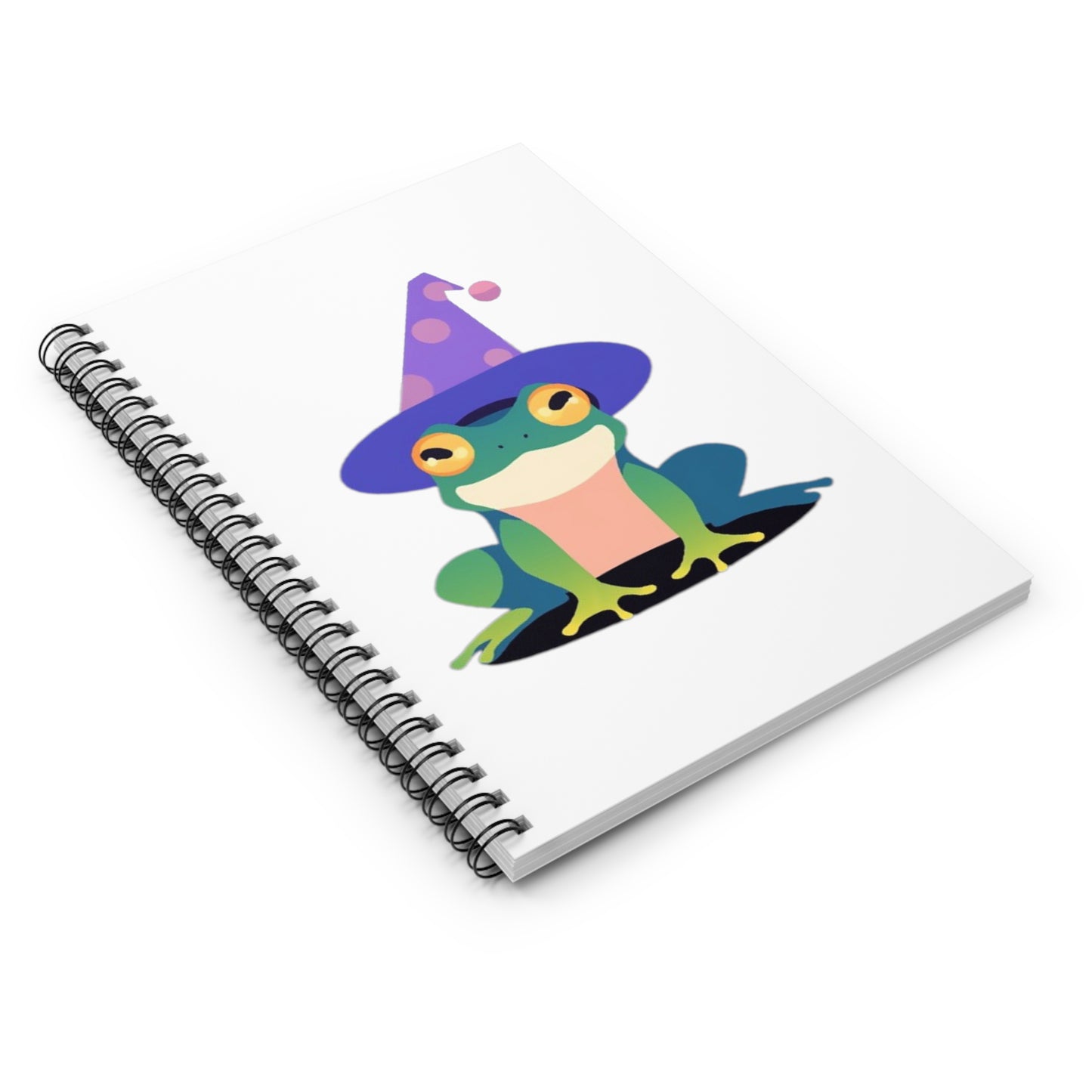 Wizard Frog Spiral Notebook - Ruled Line