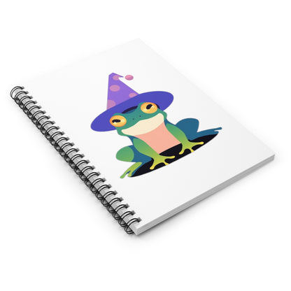 Wizard Frog Spiral Notebook - Ruled Line