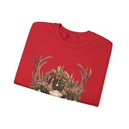 Reindeer Skull Unisex Heavy Blend™ Crewneck Sweatshirt