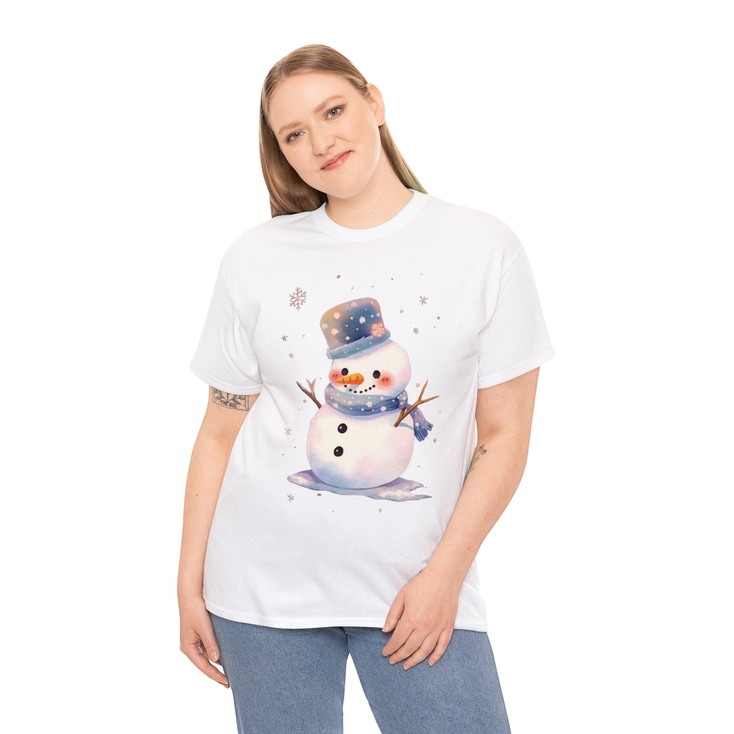 Snowman Unisex Heavy Cotton Tee