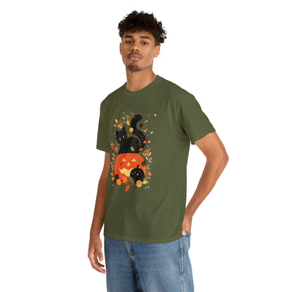 Spooky Kitty Unisex Heavy Cotton Tee