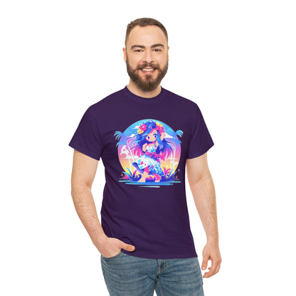 Hula Girl Unisex Heavy Cotton Tee