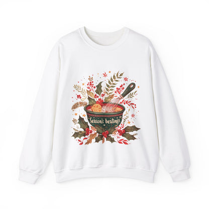Season's Beatings (Baking) Unisex Heavy Blend™ Crewneck Sweatshirt