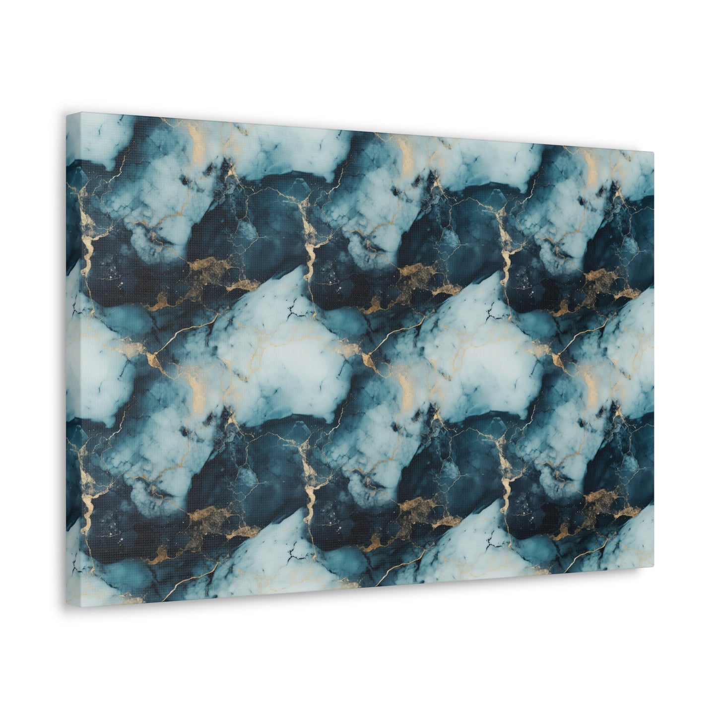 Cool Blue Marble Canvas Gallery Wrap