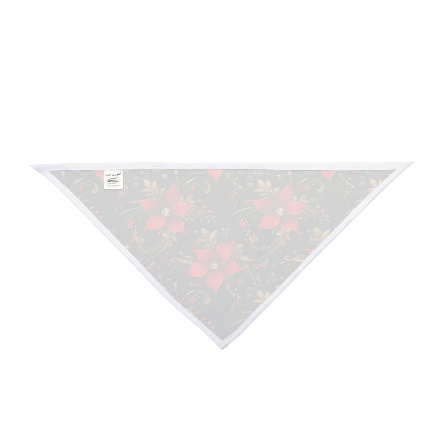 Pretty Poinsettias Pet Bandana