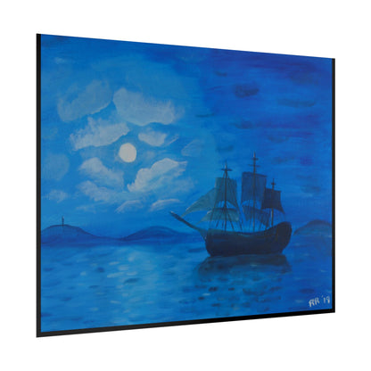 "Voyage in Blue" - Rolled Poster