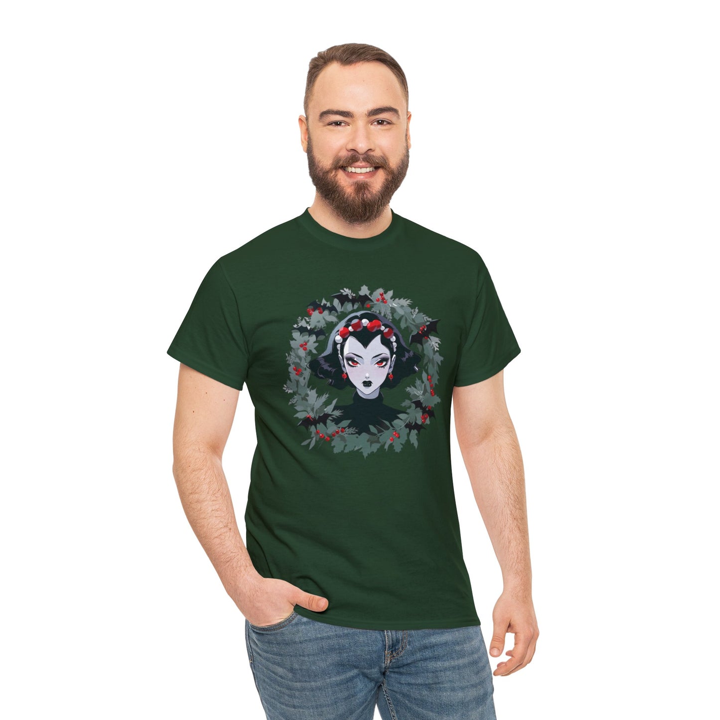 Vampire Wreath Unisex Heavy Cotton Tee