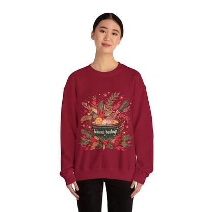 Season's Beatings (Baking) Unisex Heavy Blend™ Crewneck Sweatshirt