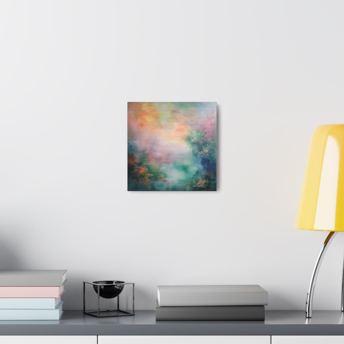 Misty Lake Canvas Gallery Wraps
