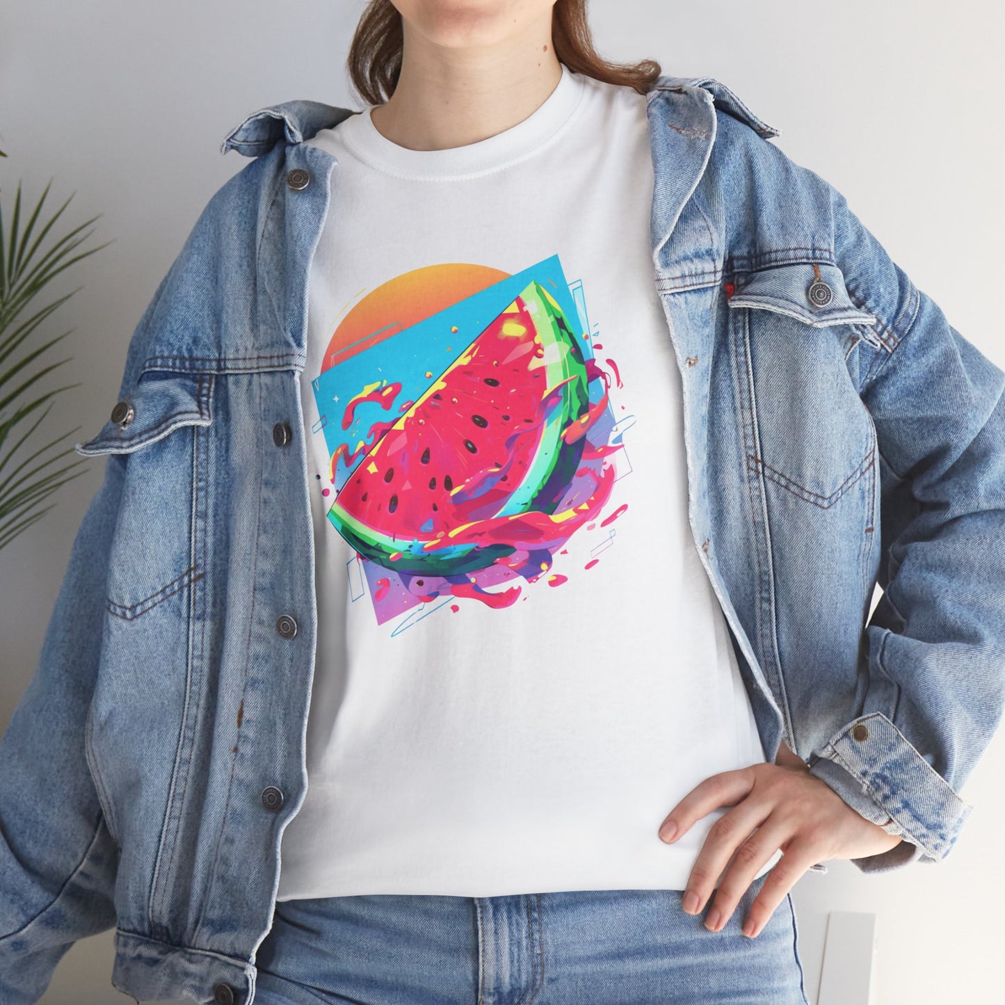 Summer Watermelon Unisex Heavy Cotton Tee
