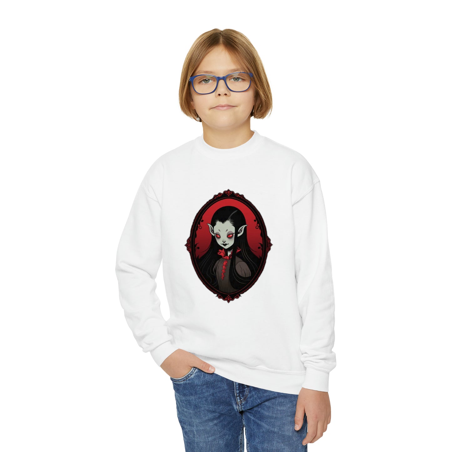 Cameo Vamp Youth Crewneck Sweatshirt