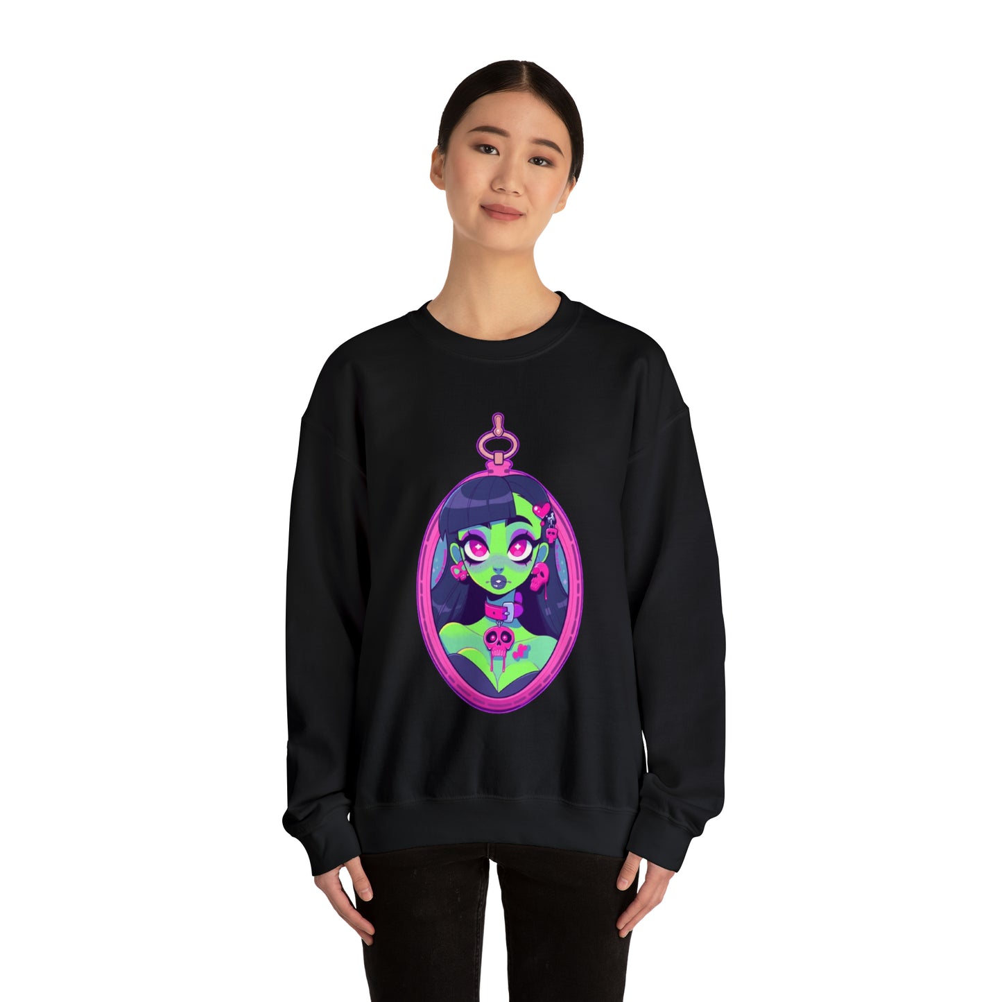 Zombie Locket Unisex Heavy Blend™ Crewneck Sweatshirt