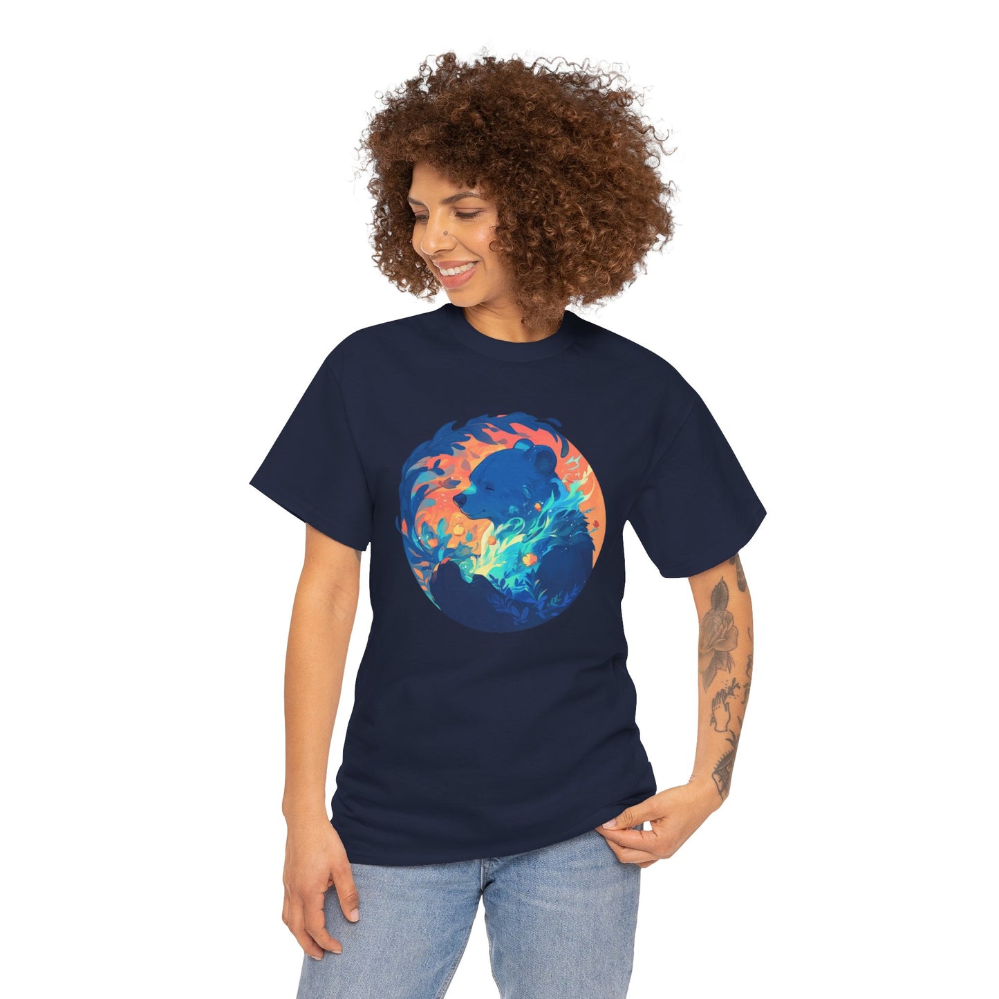 Elemental Bear Unisex Heavy Cotton Tee
