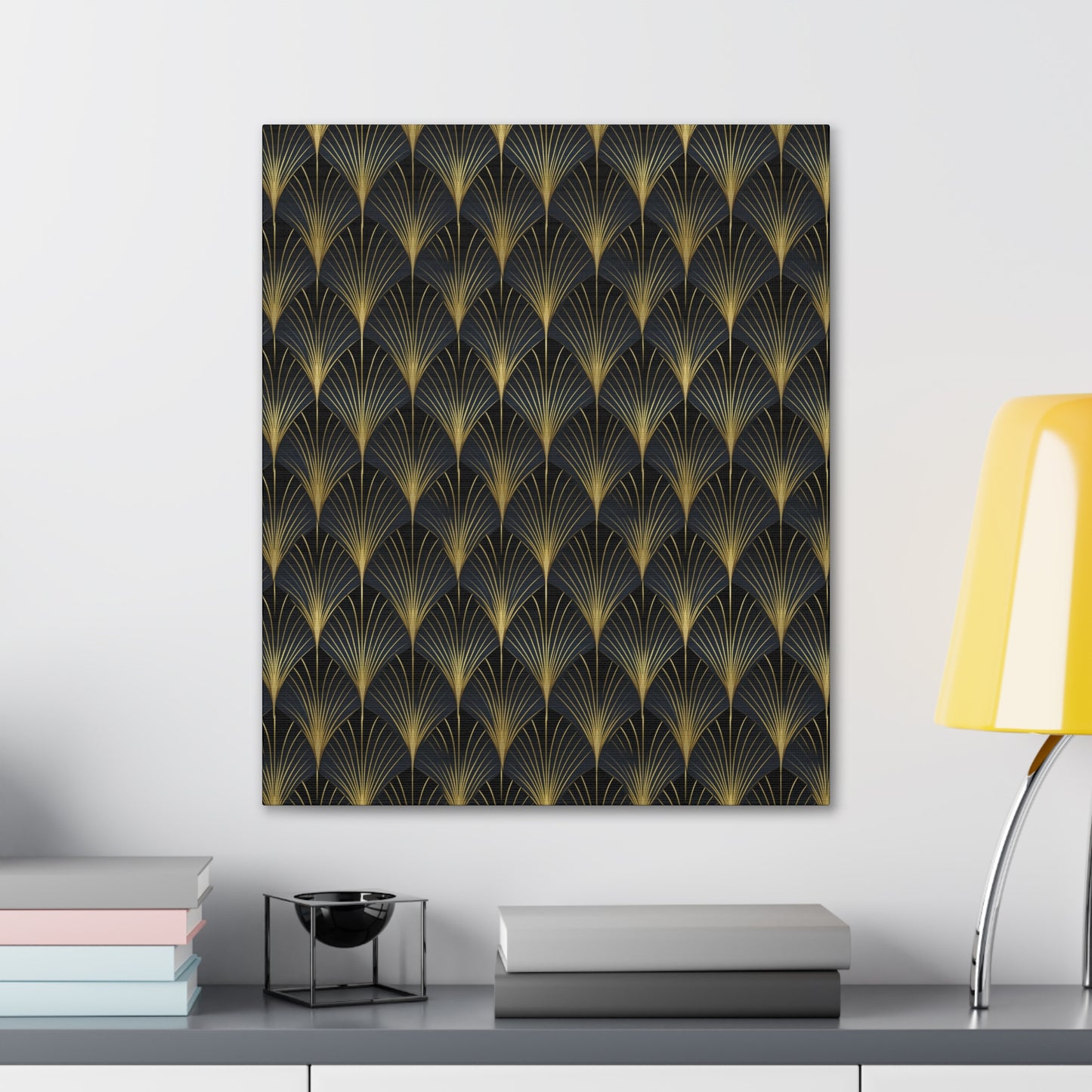 Art Deco Fans Canvas Gallery Wrap