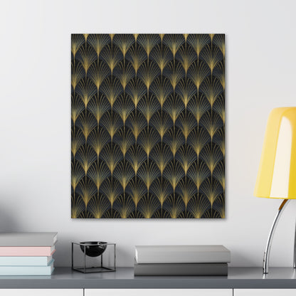Art Deco Fans Canvas Gallery Wrap