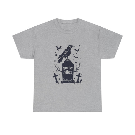Spooky Vibes Unisex Heavy Cotton Tee