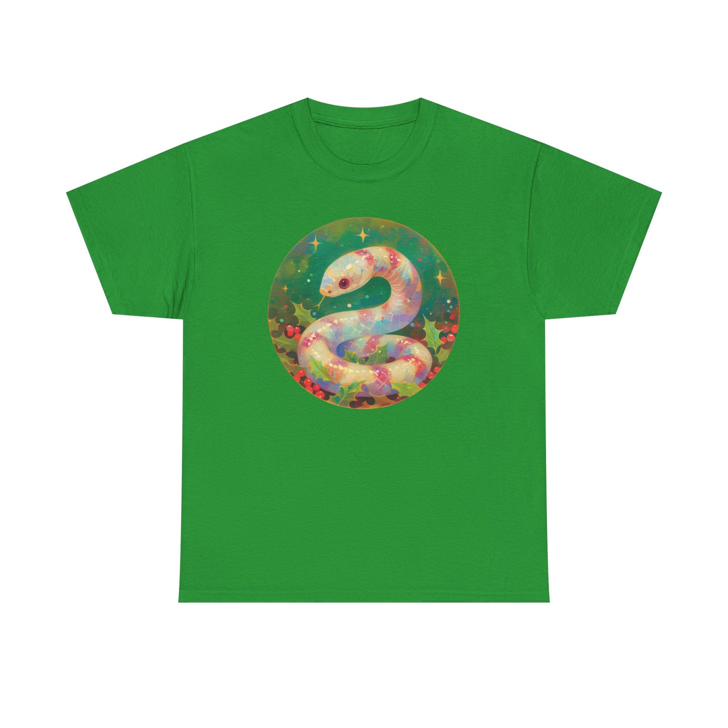 Candy Stripe Snake Unisex Heavy Cotton Tee