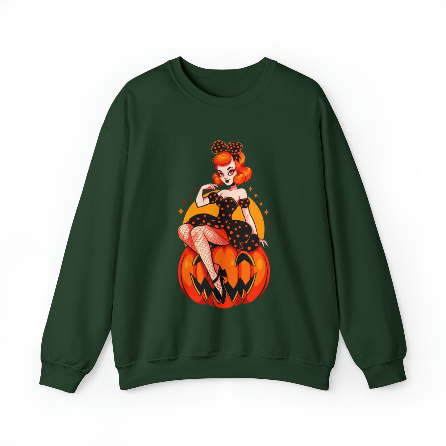 Pumpkin Pinup Unisex Heavy Blend™ Crewneck Sweatshirt
