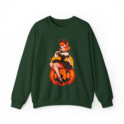 Pumpkin Pinup Unisex Heavy Blend™ Crewneck Sweatshirt