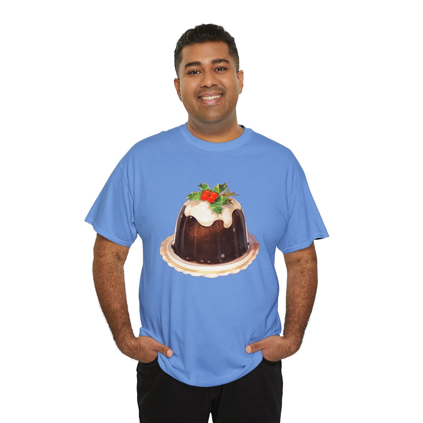 Christmas Pudding Unisex Heavy Cotton Tee