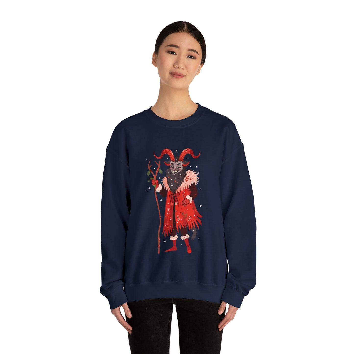 Merry Krampus Unisex Heavy Blend™ Crewneck Sweatshirt